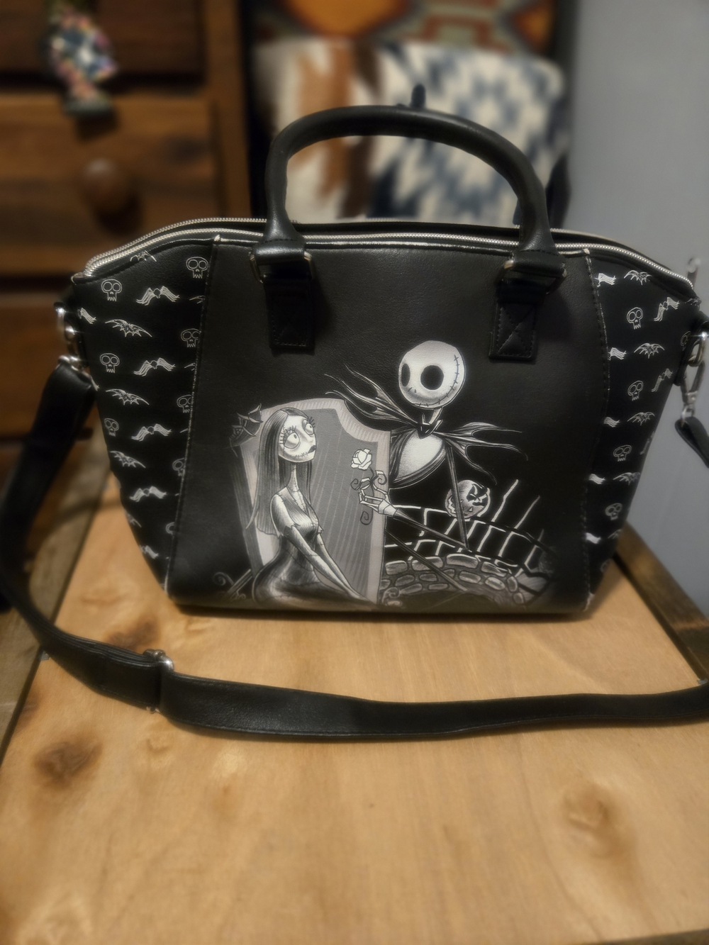 Disney Black Jack and Sally Shoulder Bag